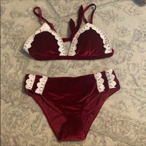 Velvet Two Piece BathingSuit